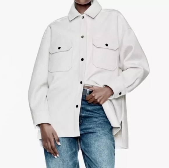 Zara Soft Touch Overshirt - Picture 1 of 5